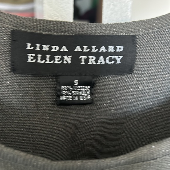 Linda Allard Ellen Tracy size small metallic gray tank top - Picture 2 of 2